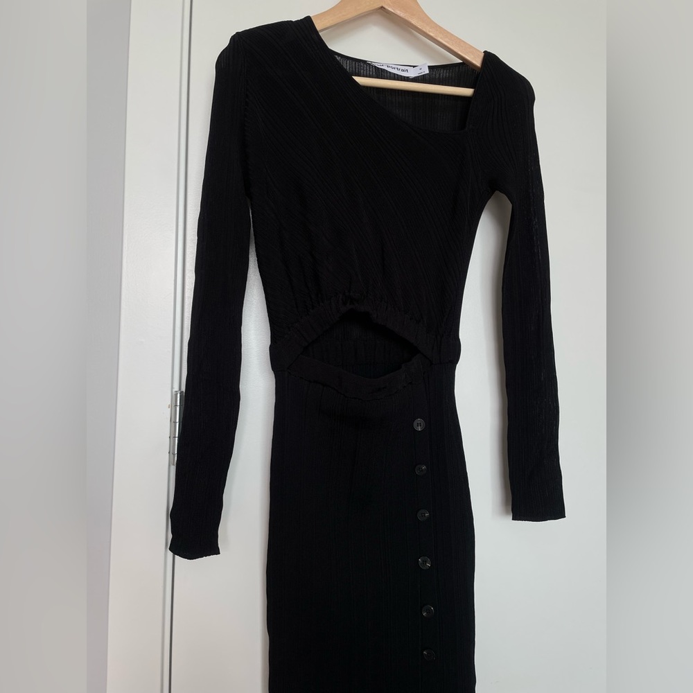Brand new Self-Portrait cut-out detail ribbed-knit midi dress - Picture 5 of 11